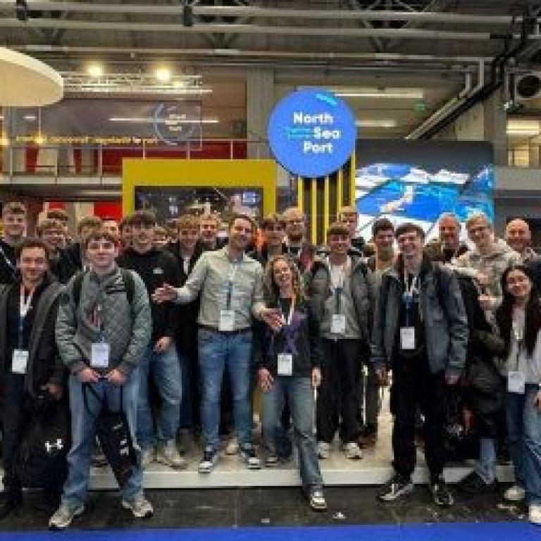 Succesvolle deelname van studenten aan de offshore energy beurs